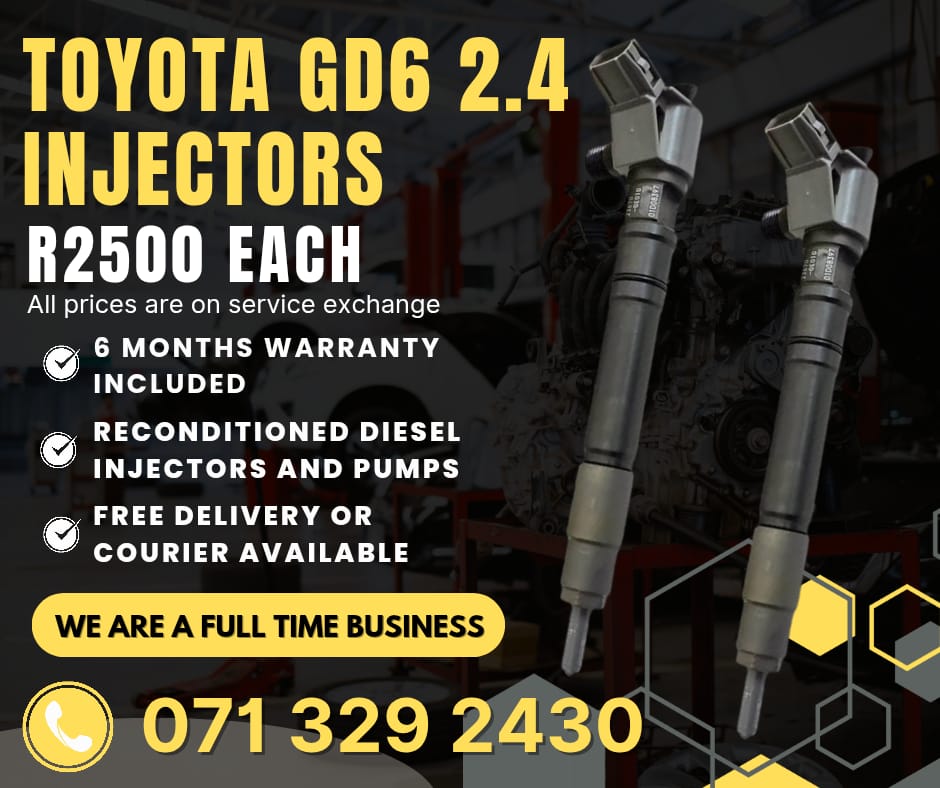 TOYOTA GD6 2.4 INJECTORS FOR SALE WITH WARRANTY - Private Seller TOYOTA GD6 2.4 INJECTORS FOR SALE WITH WARRANTY - Private Seller