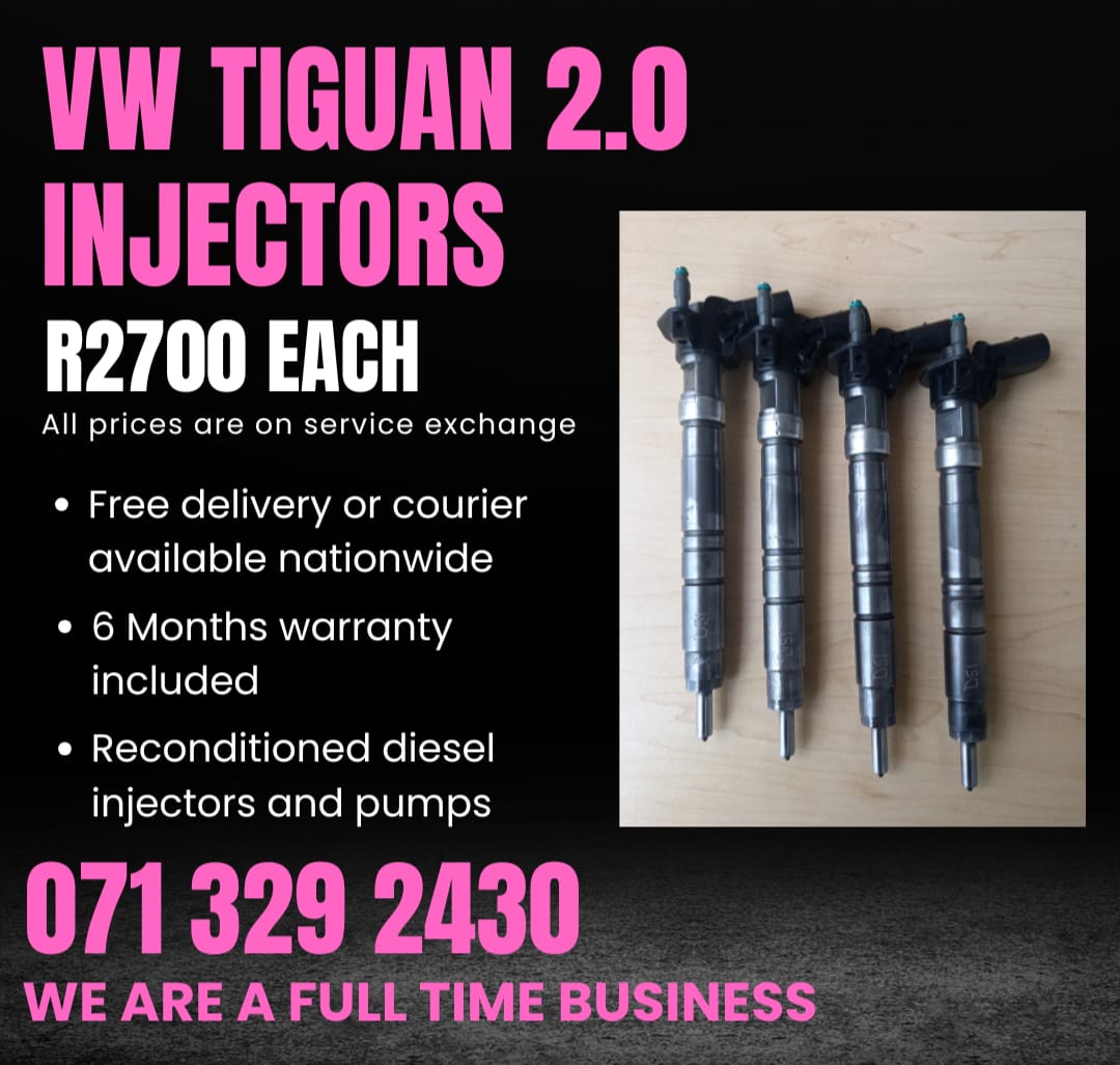 VW TIGUAN 2.0 INJECTORS FOR SALE WITH WARRANTY - Private Seller VW TIGUAN 2.0 INJECTORS FOR SALE WITH WARRANTY - Private Seller