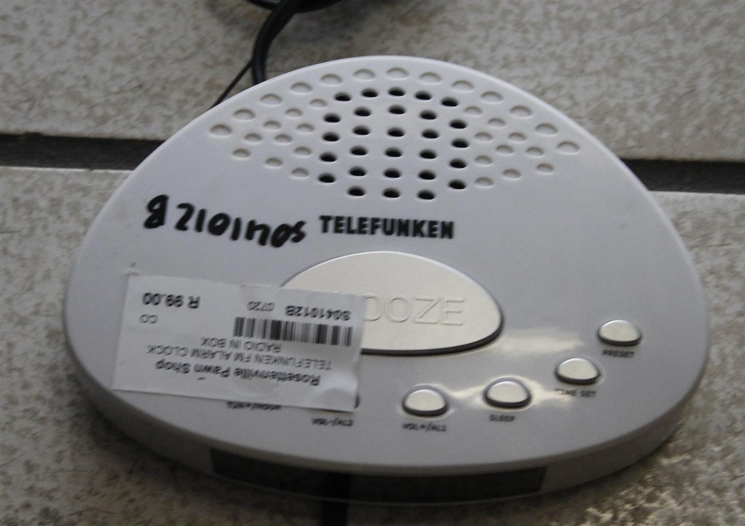 Telefunken fm alarm clock alarm radio S041012B #Rosettenvillepawnshop Telefunken fm alarm clock alarm radio S041012B #Rosettenvillepawnshop