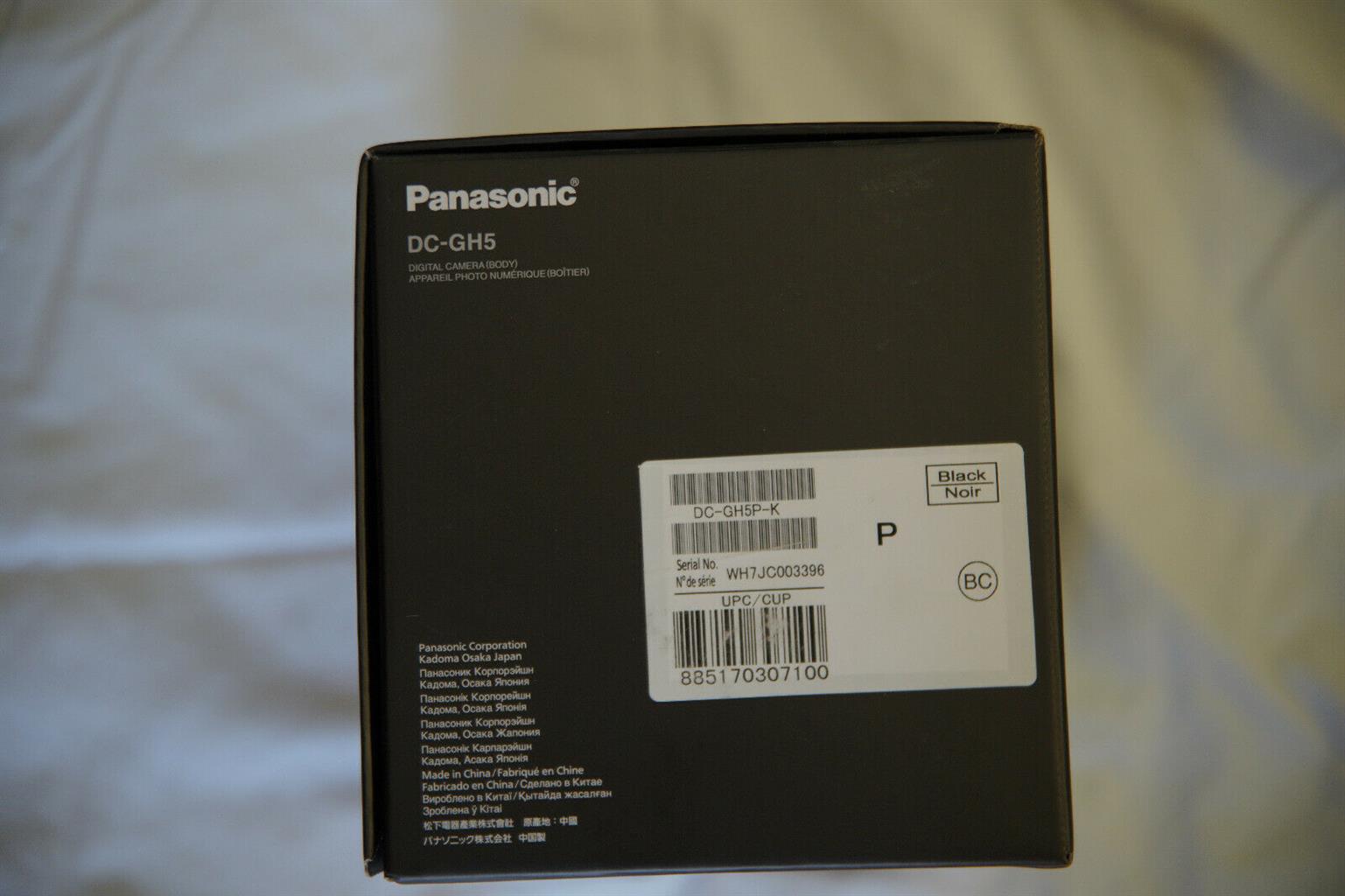 Panasonic Lumix Gh5 camera