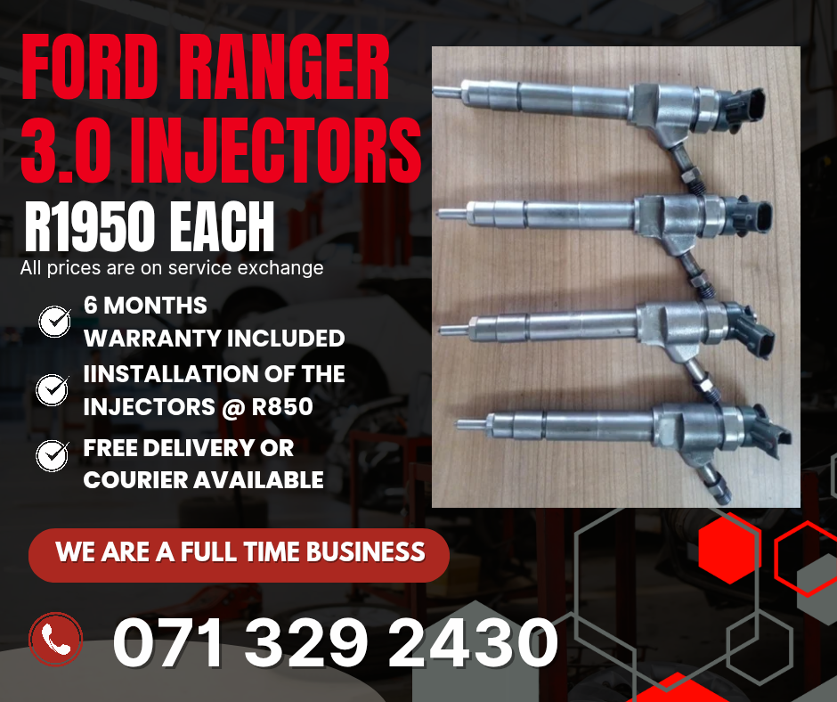 FORD RANGER 3.0 INJECTORS FOR SALE WITH WARRANTY - Private Seller FORD RANGER 3.0 INJECTORS FOR SALE WITH WARRANTY - Private Seller