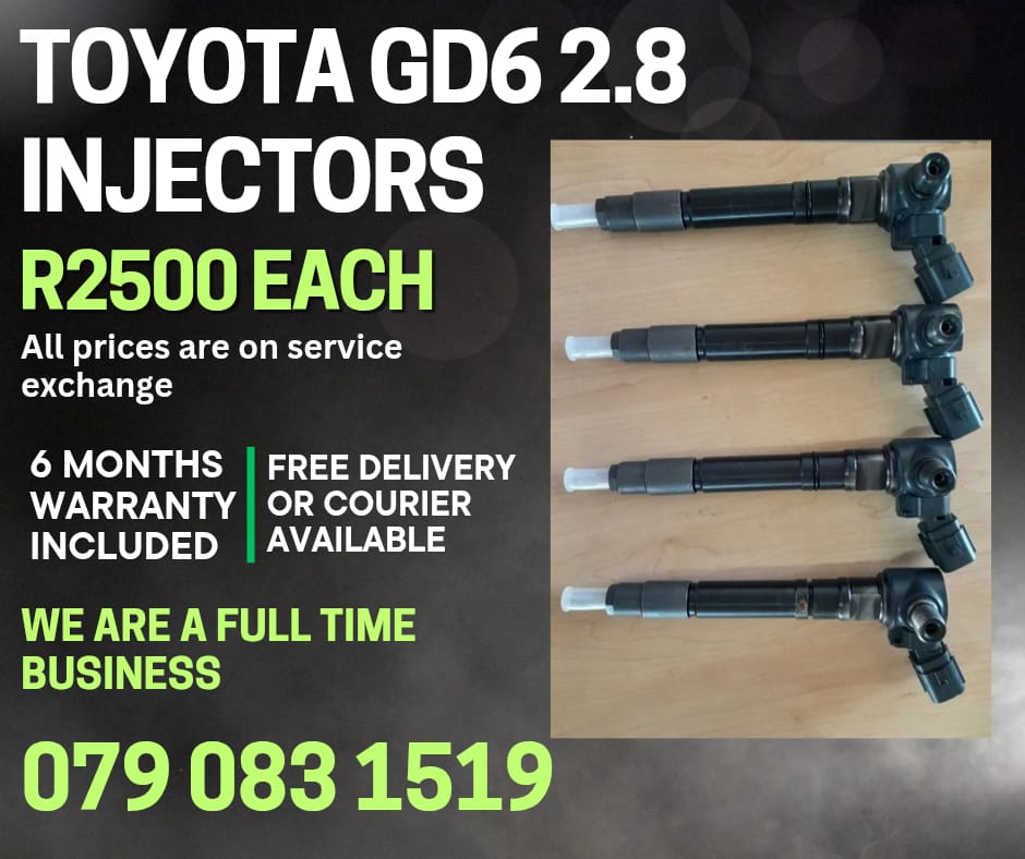 TOYOTA GD6 INJECTORS FOR SALE WITH WARRANTY - Private Seller TOYOTA GD6 INJECTORS FOR SALE WITH WARRANTY - Private Seller