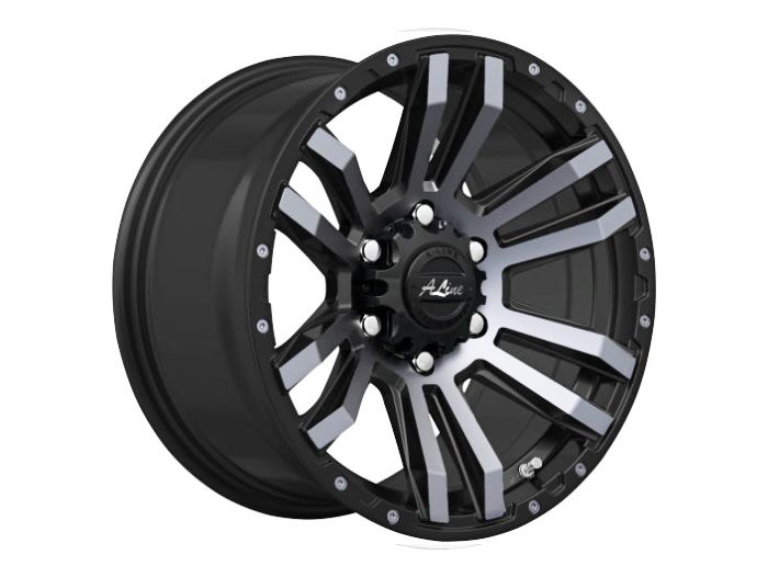 17″ A-Line Scavenger 5/120 Satin Black Alloy Wheels