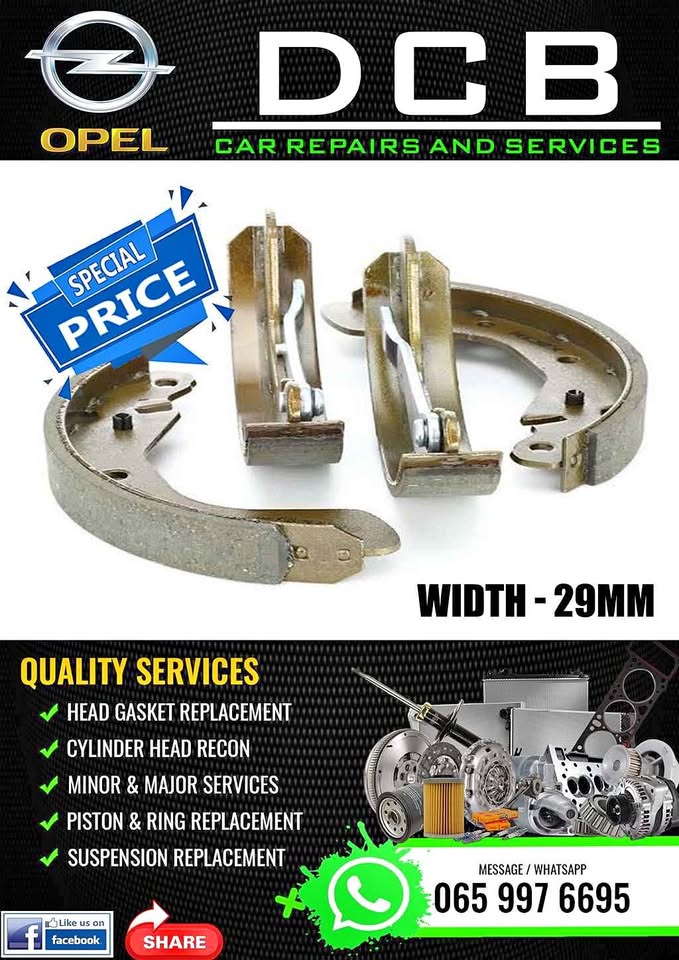 Opel Corsa B & C rear brake shoes Opel Corsa B & C rear brake shoes