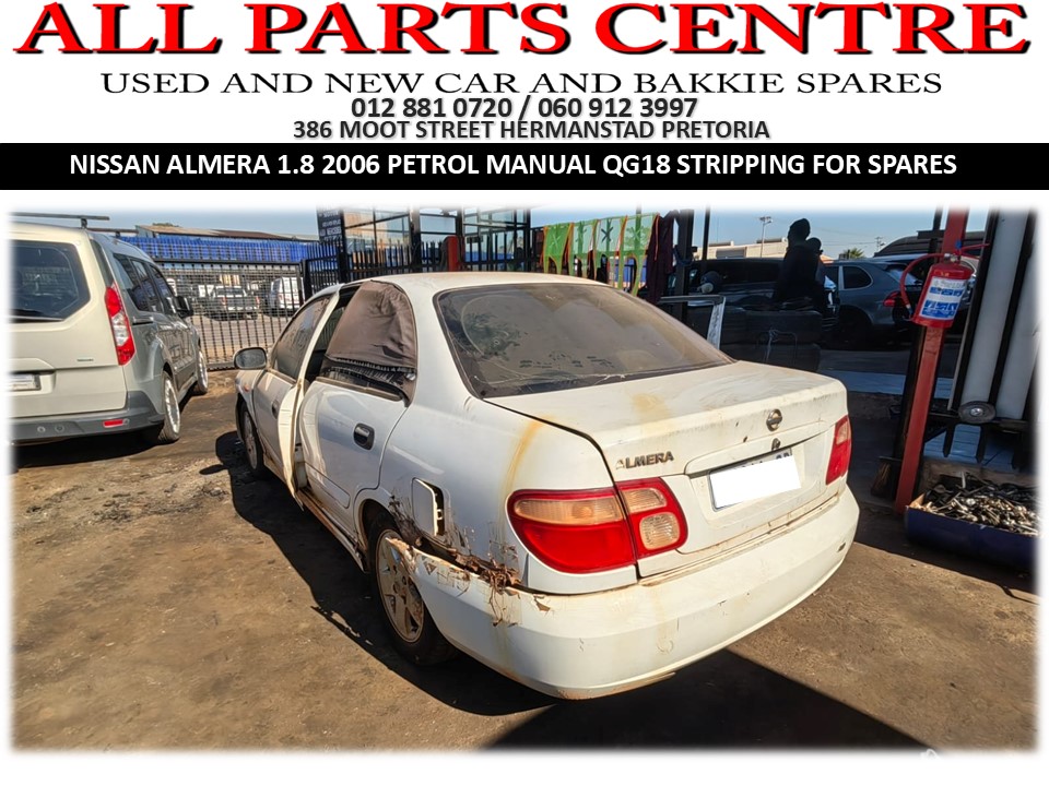 2006 Nissan Almera 1.8 QG18 petrol manual Stripping for Spares