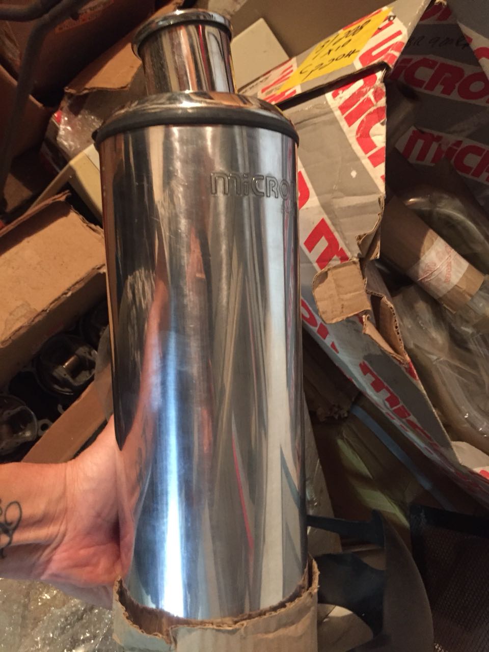 Micron Chrome Exhaust,sys CBR900RR 4-1pipe O-Can,New R6Screen/Ideal Retro builds Micron Chrome Exhaust,sys CBR900RR 4-1pipe O-Can,New R6Screen/Ideal Retro builds