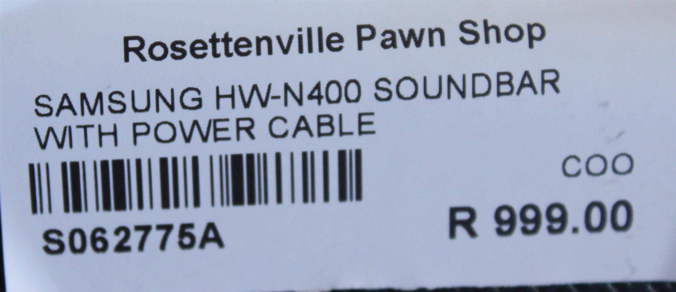 SAMSUNG HW-N400 SOUND BAR WITH POWER CABLE S062775A