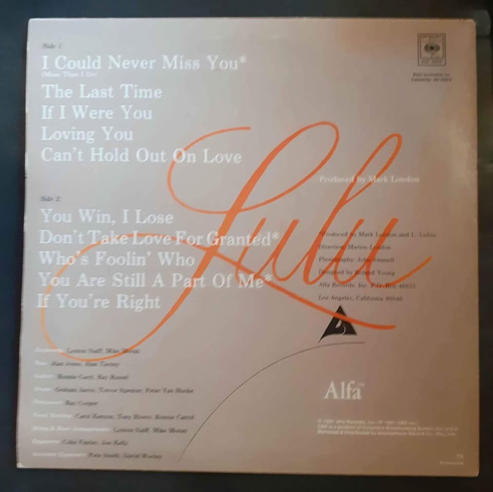 Lulu - Lulu LP Record