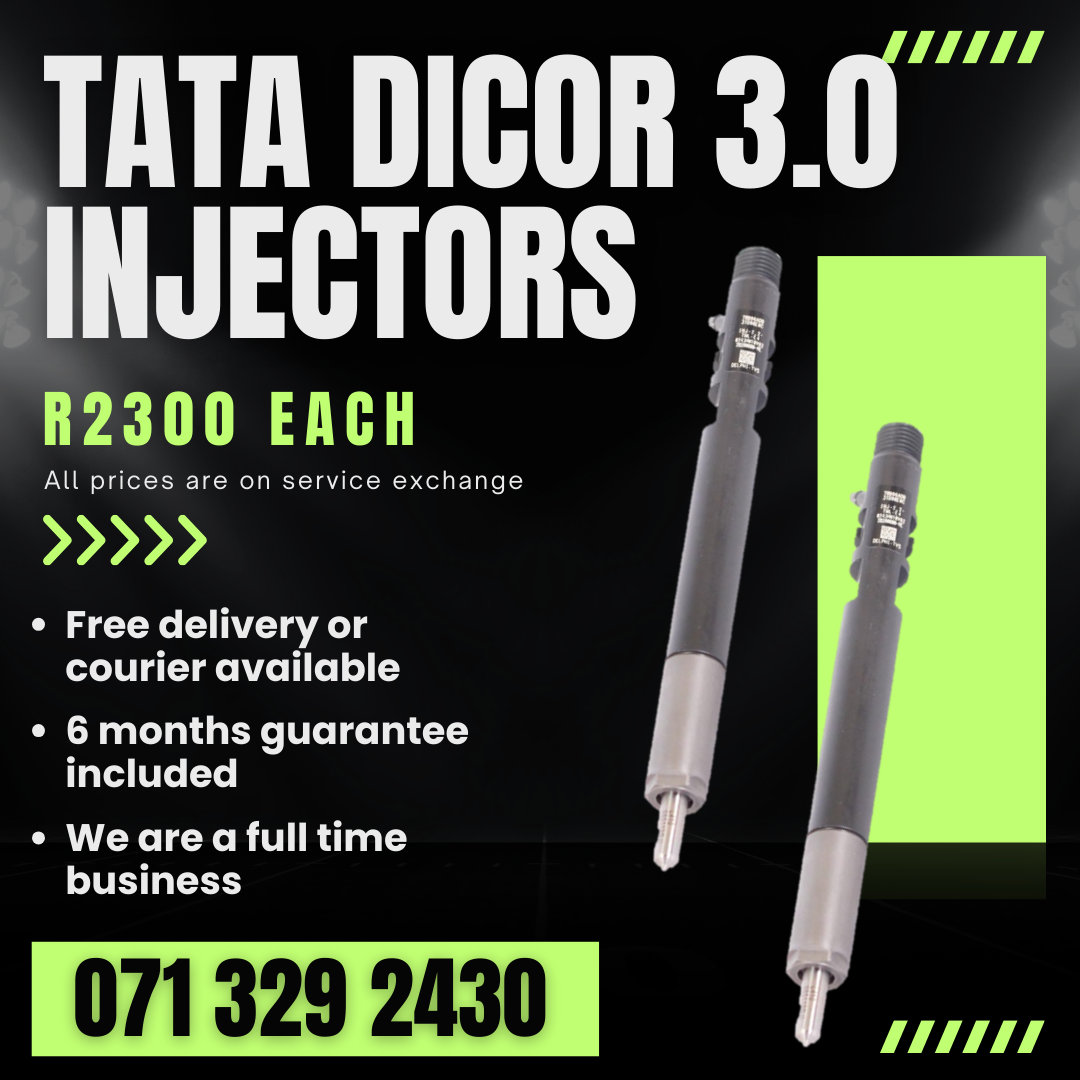 TATA DICOR 3.0 INJECTORS FOR SALE WITH WARRANTY - Private Seller TATA DICOR 3.0 INJECTORS FOR SALE WITH WARRANTY - Private Seller