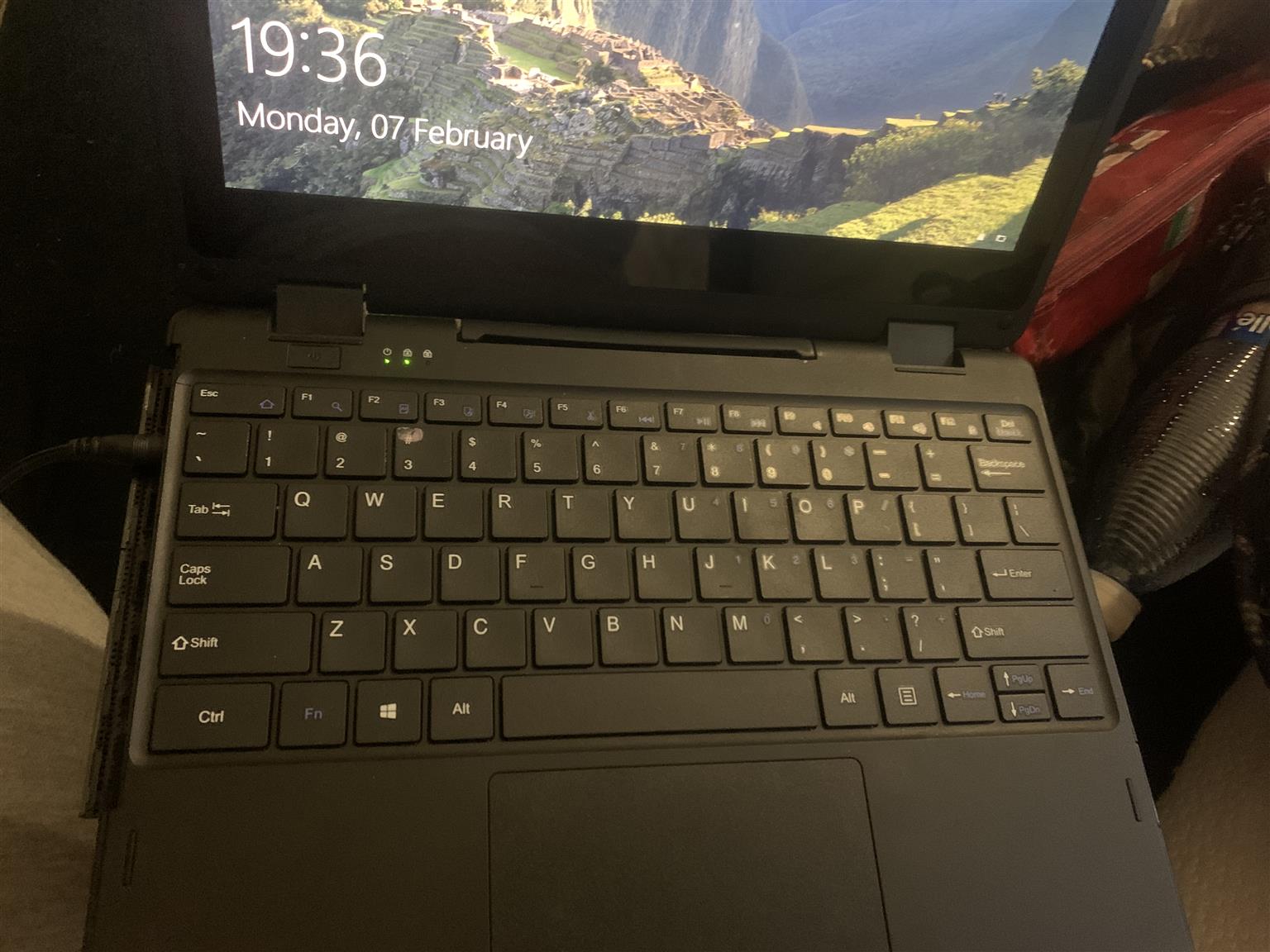 Touchscreen proline laptop with charger,black and without box,mint condition.