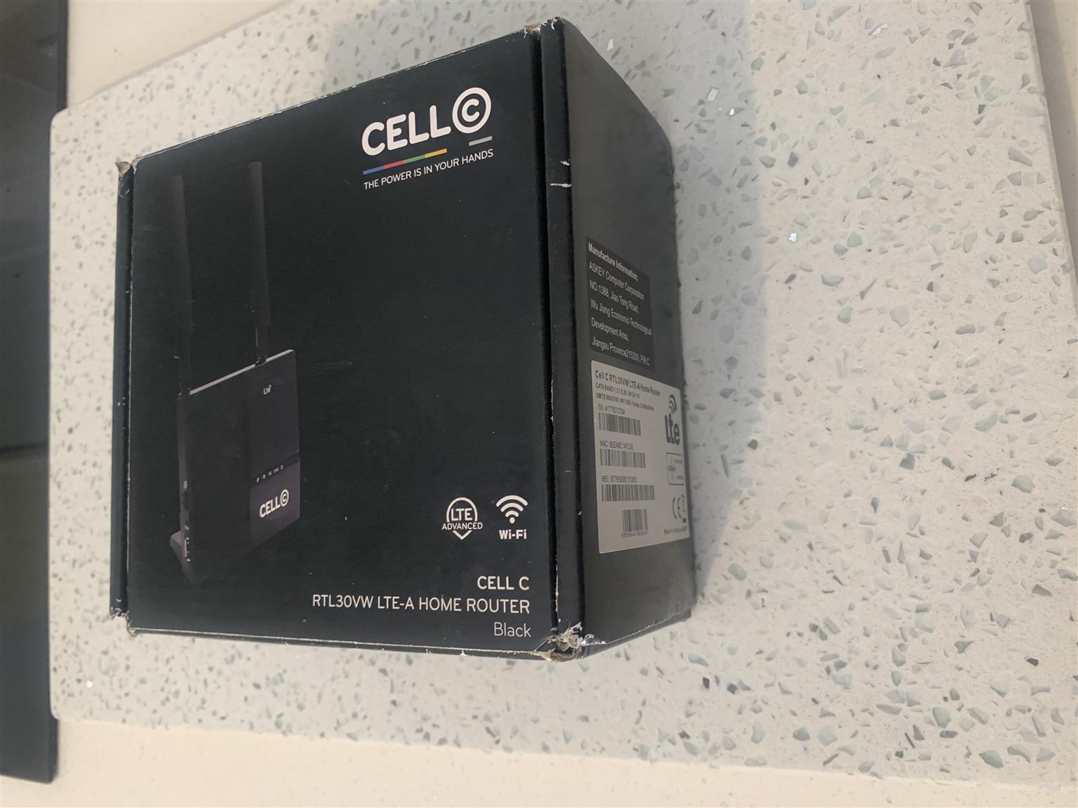 Cell C Wifi And Lte Router For Sale Junk Mail