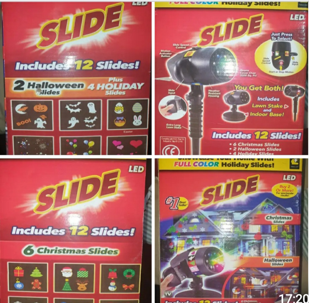 Christmas Party slide projector