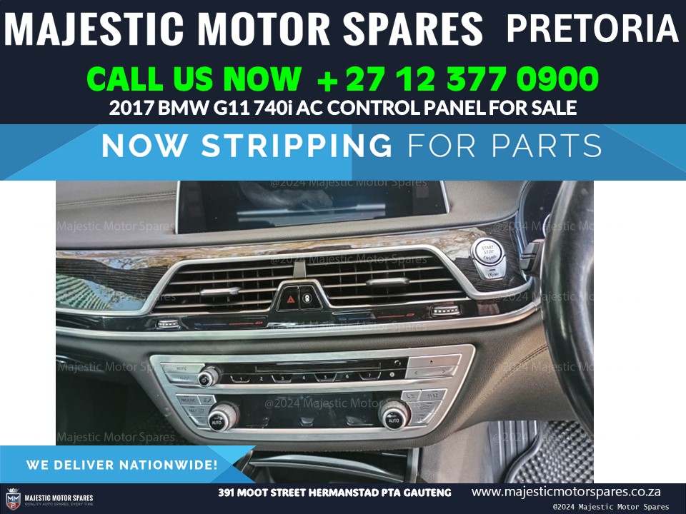For Sale: BMW 740i 2017 Model Digital Aircon Control Panel – Used