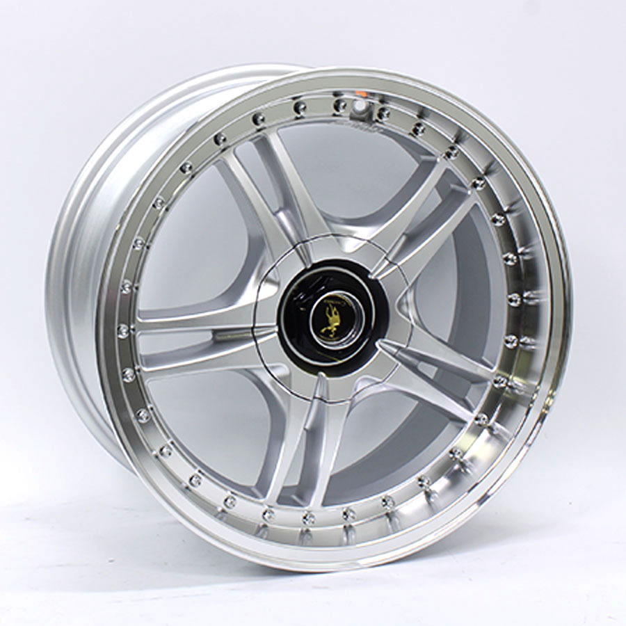 17″ Racing Hart Spritzer 4/100 & 4/108 Silver Machine Lip Alloy Wheels
