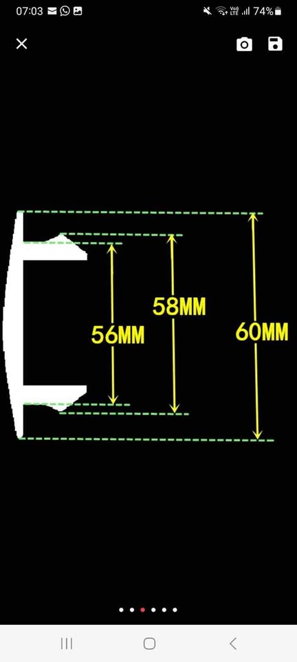 60mm Ford Wheel Centre caps - Private Seller