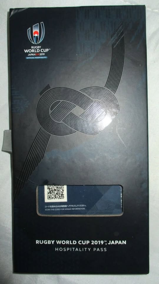 Rugby World Cup 2019 Japan Hospitalty Pass ;Wallet & badge