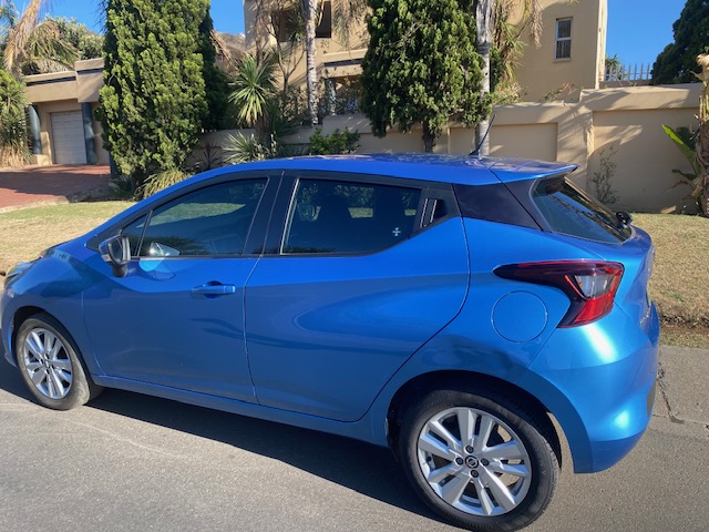 Blue Nissan Micra 900T Acenta