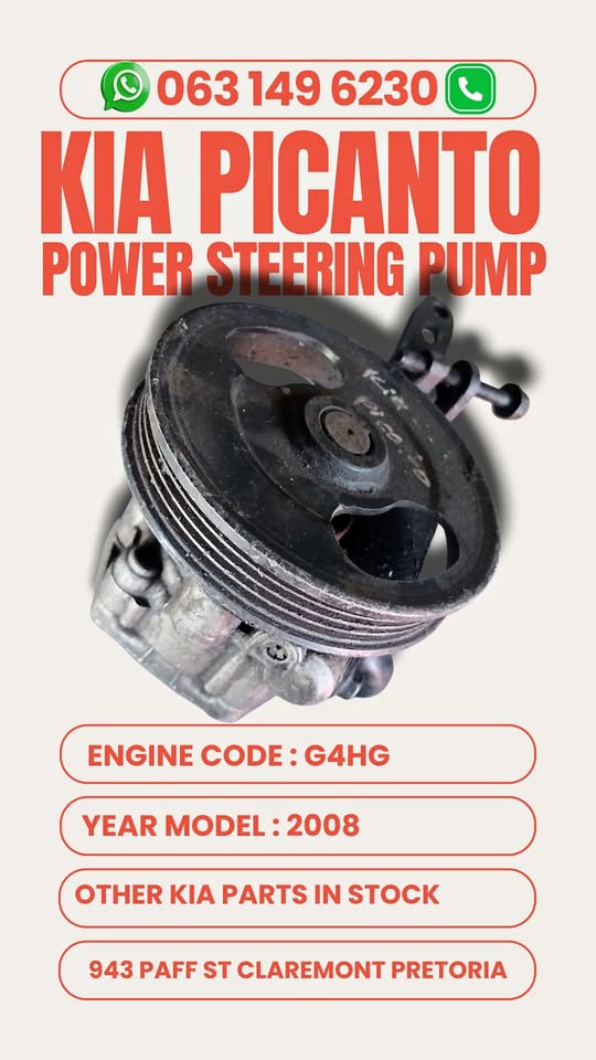 Kia picanto power steering pump Call or WhatsApp me