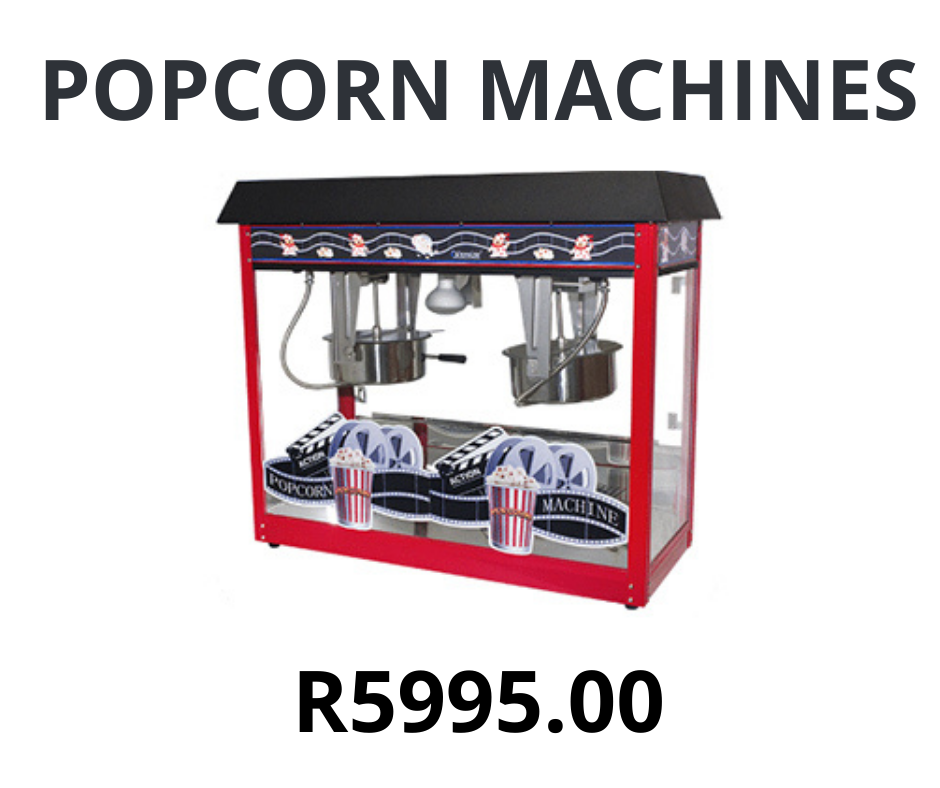 Popcorn Machine 2x8oz POP6A-2 Red & Black
