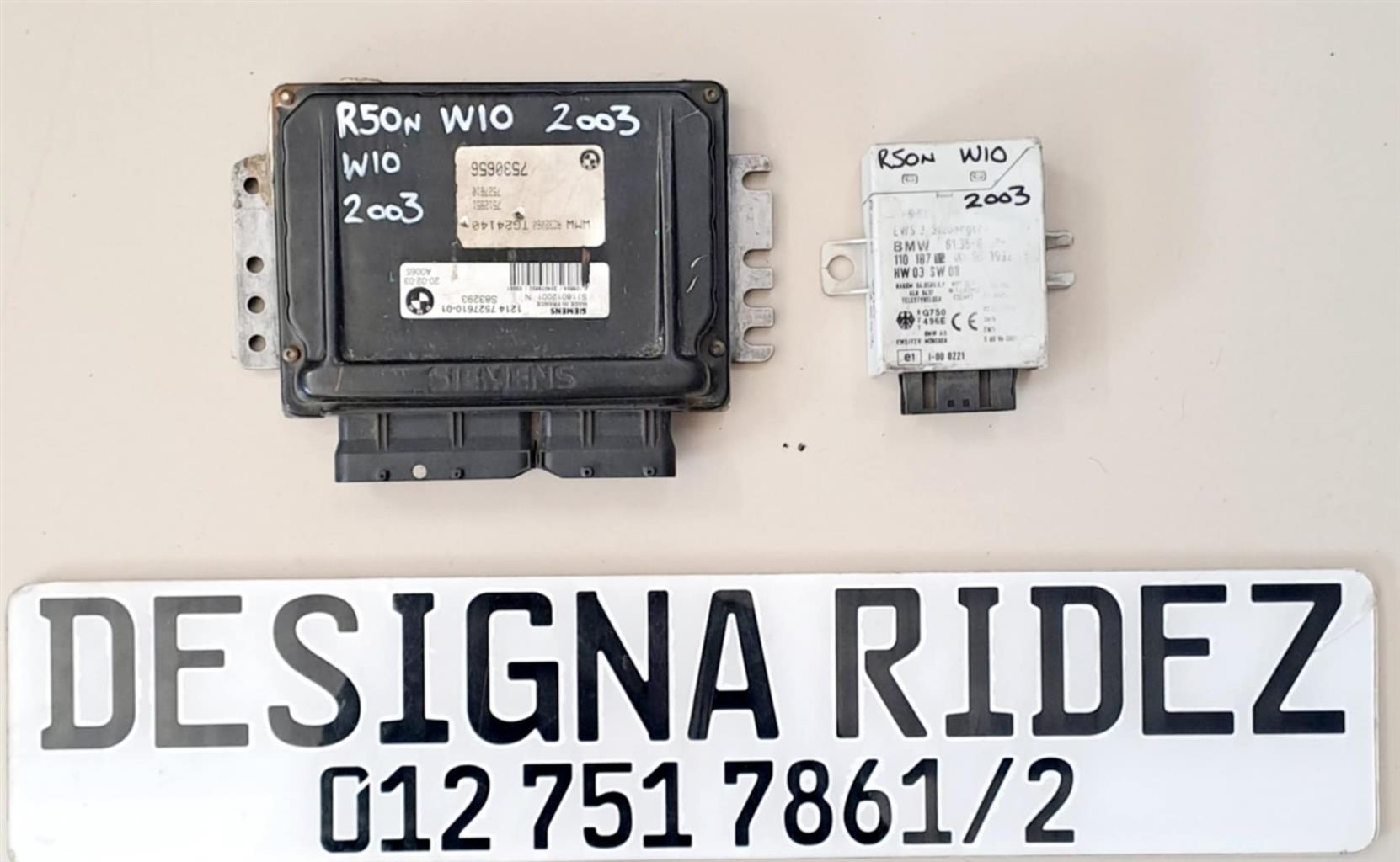 MINI COOPER R50/R53N W10 2002 AND 2003 MODEL LOCK-SETS AVAILABLE MINI COOPER R50/R53N W10 2002 AND 2003 MODEL LOCK-SETS AVAILABLE