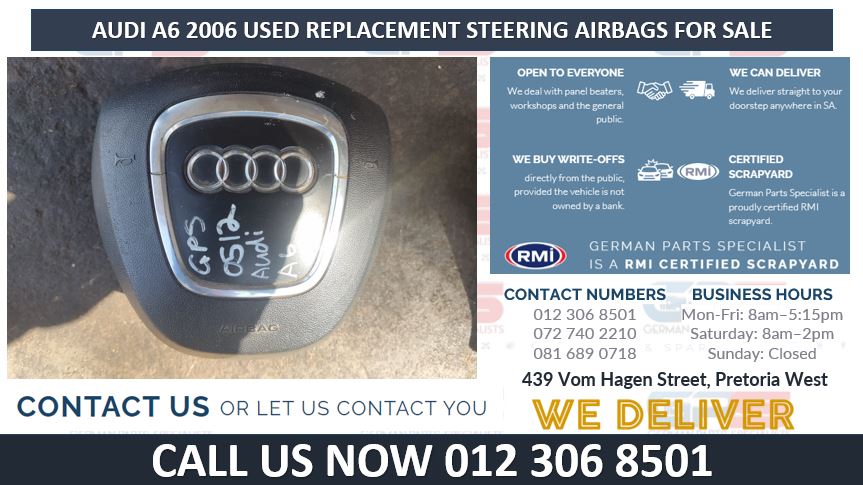 AUDI A6 2006 USED REPLACEMENT STEERING AIRBAGS FOR SALE - Private Seller AUDI A6 2006 USED REPLACEMENT STEERING AIRBAGS FOR SALE - Private Seller