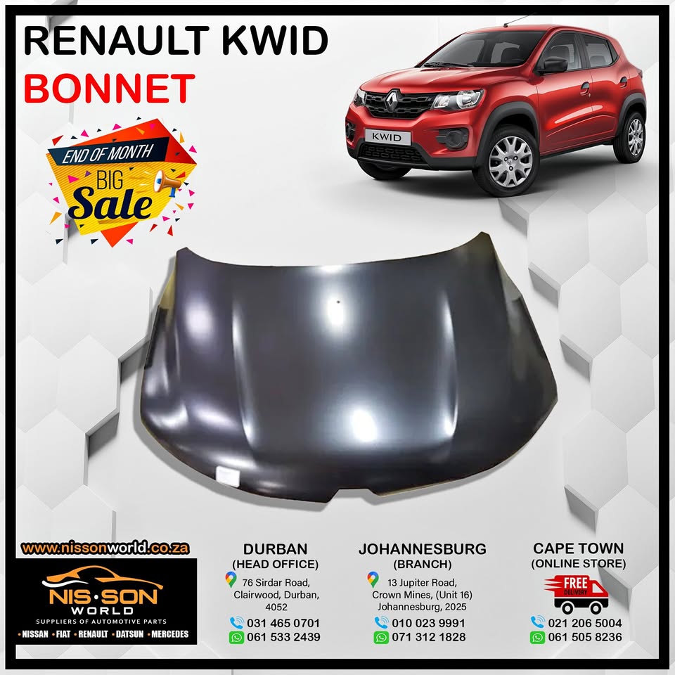 RENAULT KWID BONNET - Private Seller RENAULT KWID BONNET - Private Seller