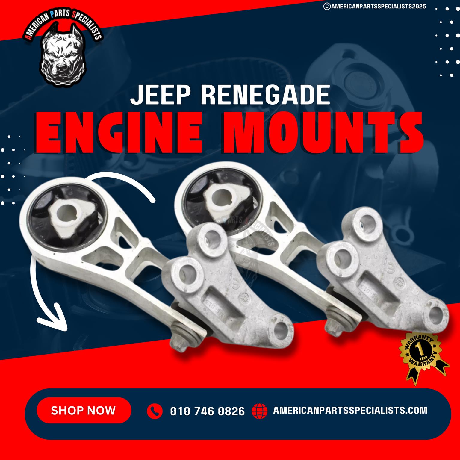 Jeep Engine Mounts For Sale - Private Seller