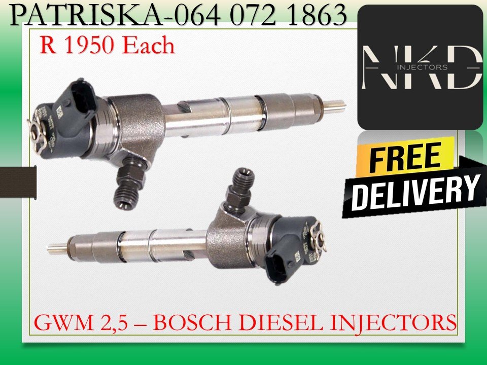 GWM 2,5 DIESEL INJECTORS FOR SALE - Private Seller GWM 2,5 DIESEL INJECTORS FOR SALE - Private Seller
