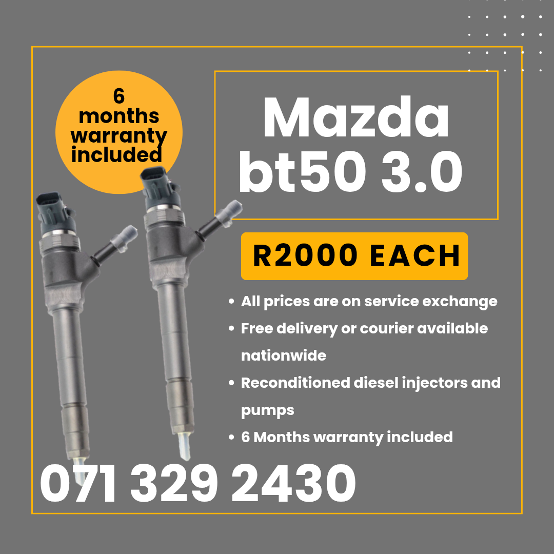 MAZDA BT50 3.0 INJECTORS FOR SALE WITH WARRANTY INCLUDED - Private Seller MAZDA BT50 3.0 INJECTORS FOR SALE WITH WARRANTY INCLUDED - Private Seller