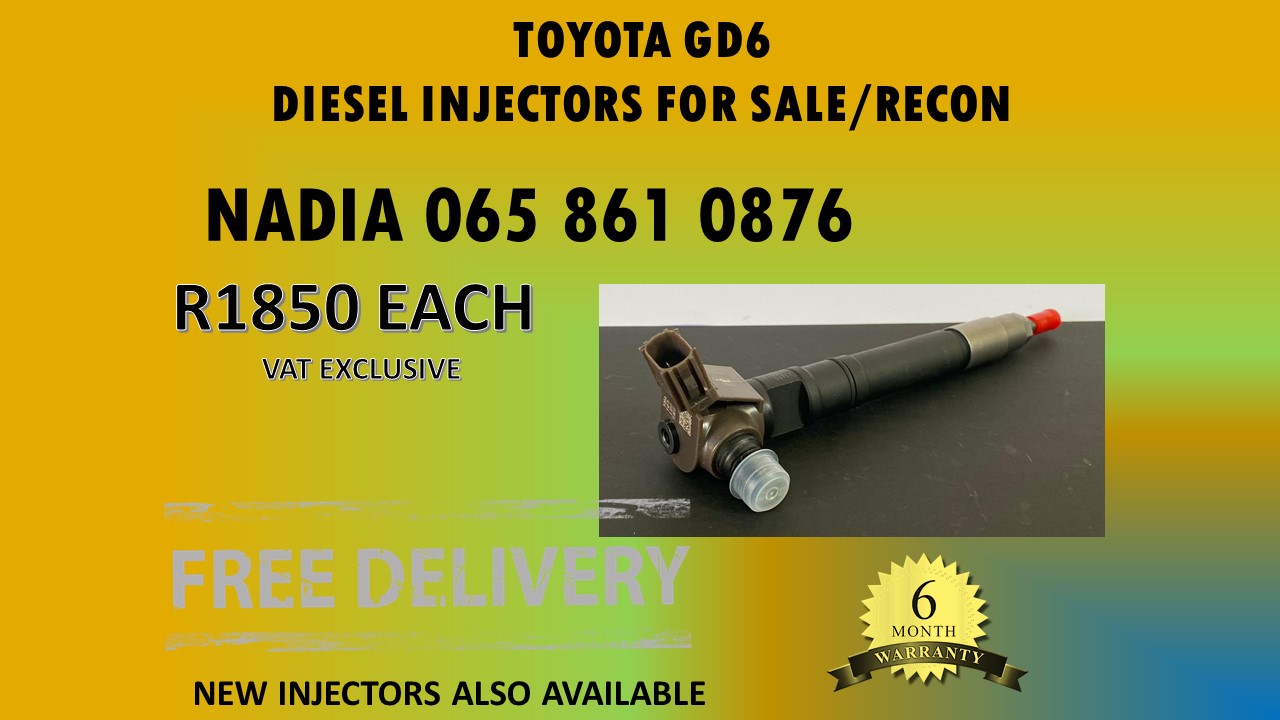 TOYOTA GD6 DIESEL INJECTORS FOR SALE - READY TO USE - Private Seller TOYOTA GD6 DIESEL INJECTORS FOR SALE - READY TO USE - Private Seller