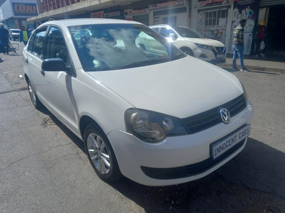 2012 VW POLO VIVO SEDAN 1.4 PETROL, MANUAL TRANSMISSION, WHITE COLOUR