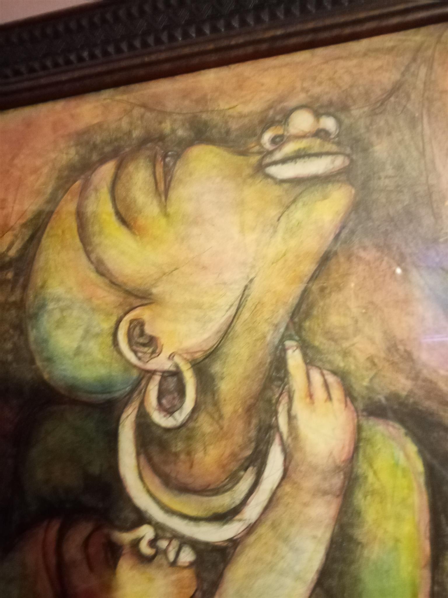 Oil pastel