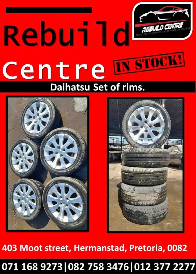Daihatsu Full set of 5 rims available. - Private Seller Daihatsu Full set of 5 rims available. - Private Seller