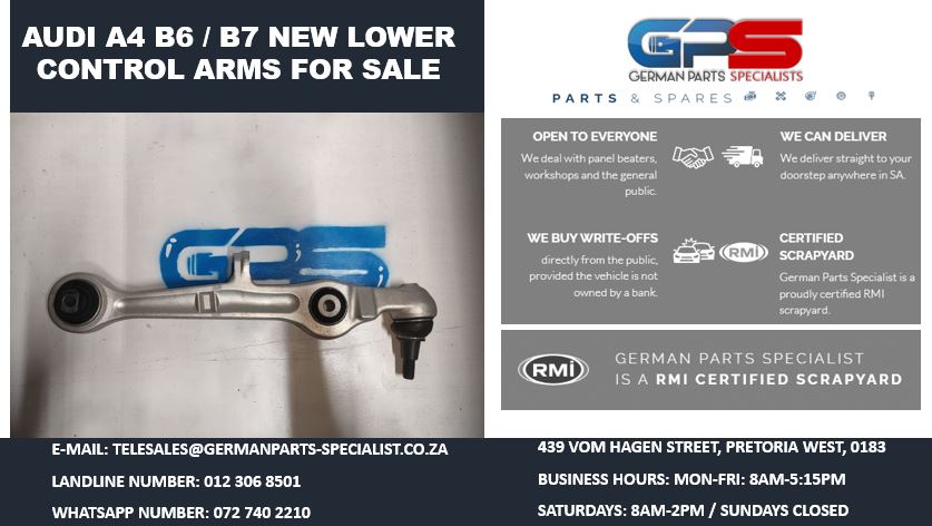 AUDI A4 B6 / B7 NEW LOWER CONTROL ARMS FOR SALE - Private Seller AUDI A4 B6 / B7 NEW LOWER CONTROL ARMS FOR SALE - Private Seller