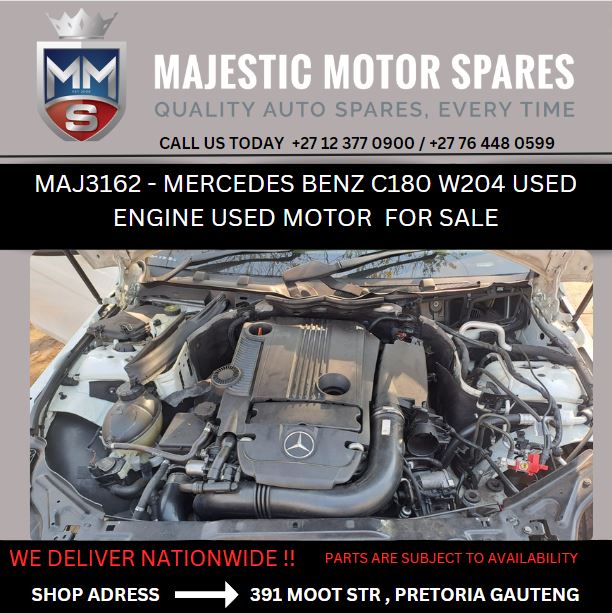Mercedes benz C180 W204 Engine Second Hand for Sale - Private Seller Mercedes benz C180 W204 Engine Second Hand for Sale - Private Seller