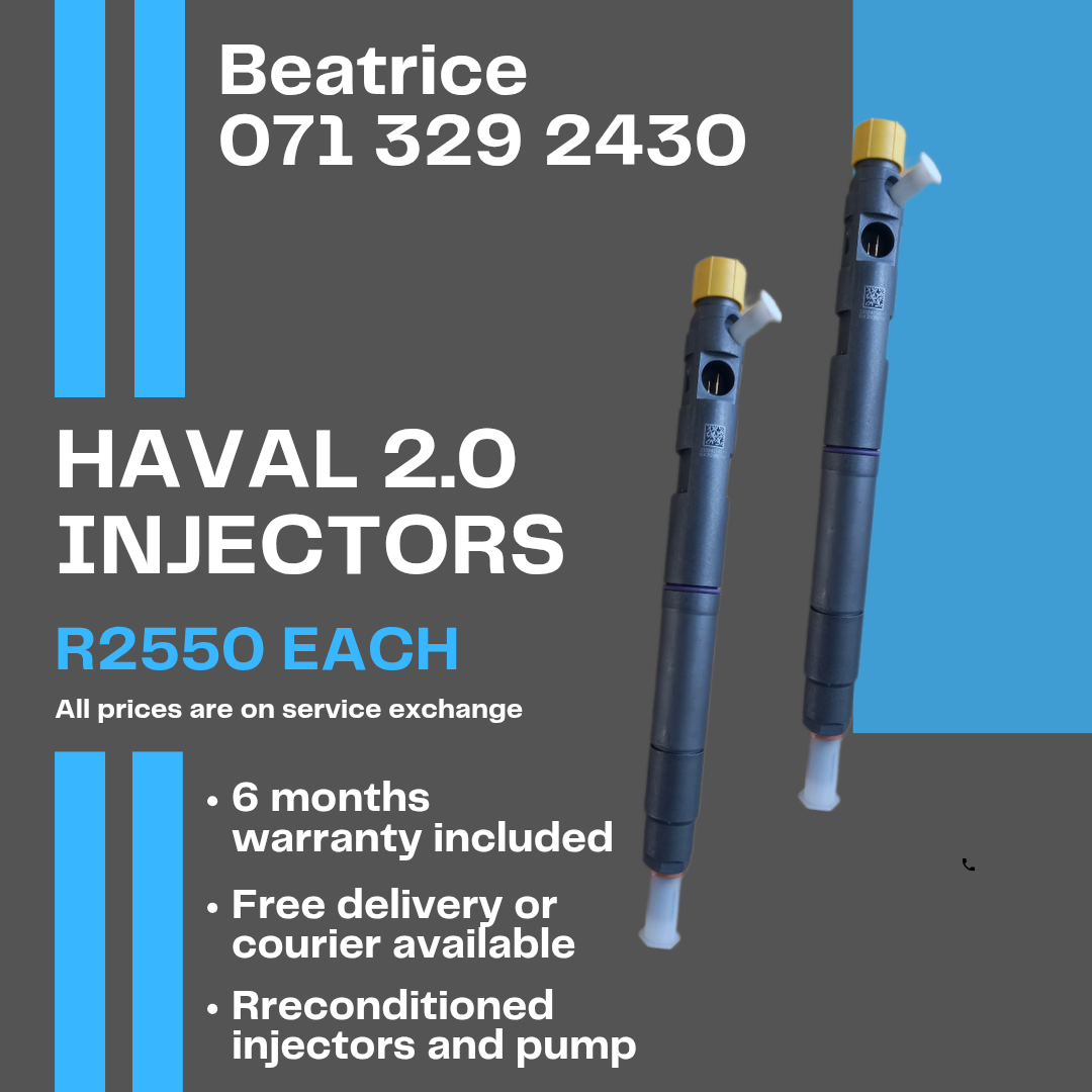 HAVAL 2.0 INJECTORS FOR SALE WITH WARRANTY INCLUDED - Private Seller HAVAL 2.0 INJECTORS FOR SALE WITH WARRANTY INCLUDED - Private Seller