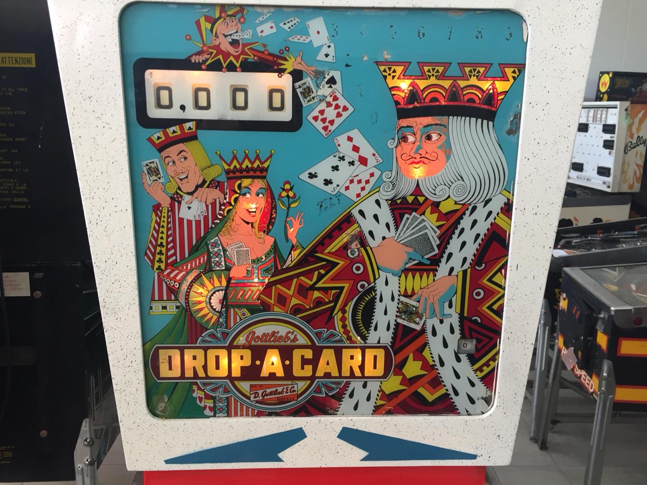 Pinball machine Drop-A-Card 1 player by Gottlieb 