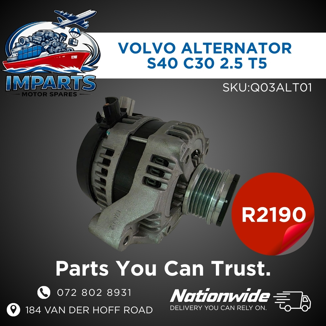 VOLVO ALTERNATOR S40 / C30 2.5 T5 - Private Seller VOLVO ALTERNATOR S40 / C30 2.5 T5 - Private Seller