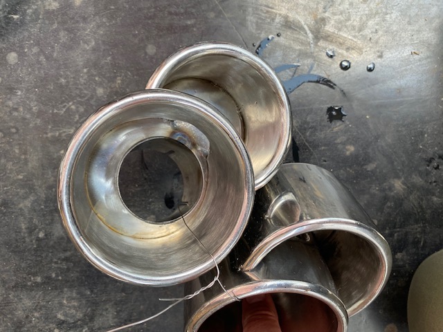 Exhaust tip Porsche 996 stainless tail pipe extension - Private Seller