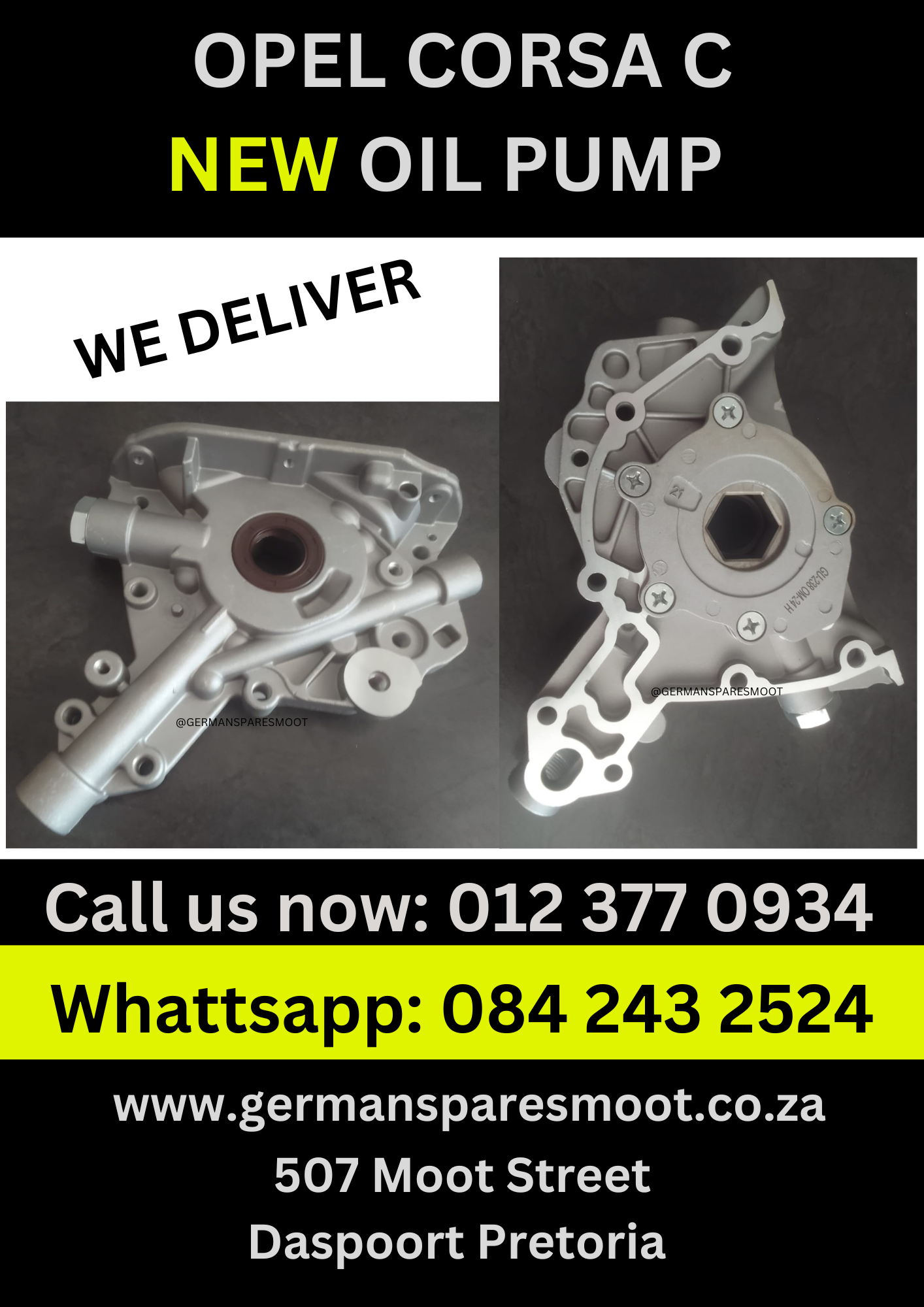 Oil Pump For Opel Corsa C - Private Seller