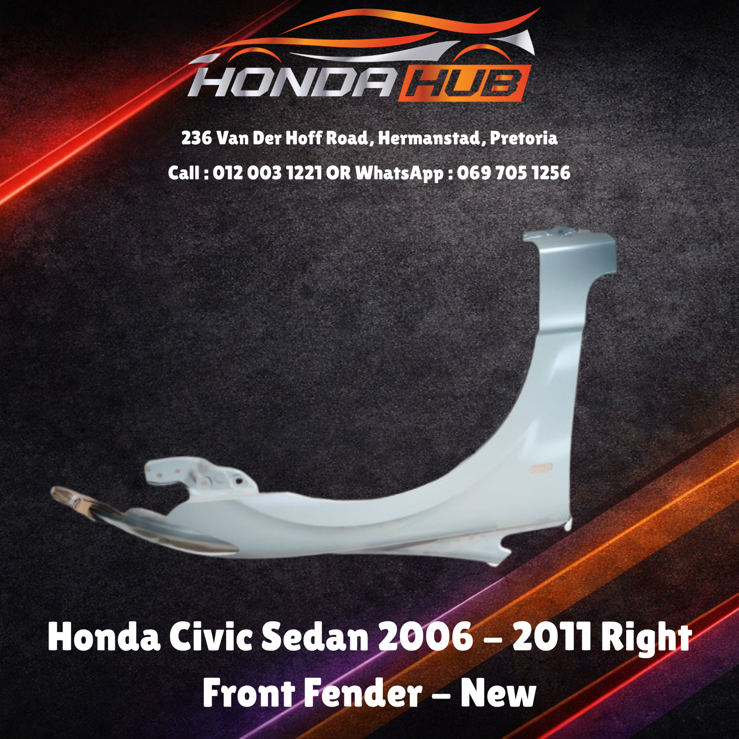 Honda Civic Sedan 2006–2011 Right Front Fender For Sale – New - Private Seller Honda Civic Sedan 2006–2011 Right Front Fender For Sale – New - Private Seller