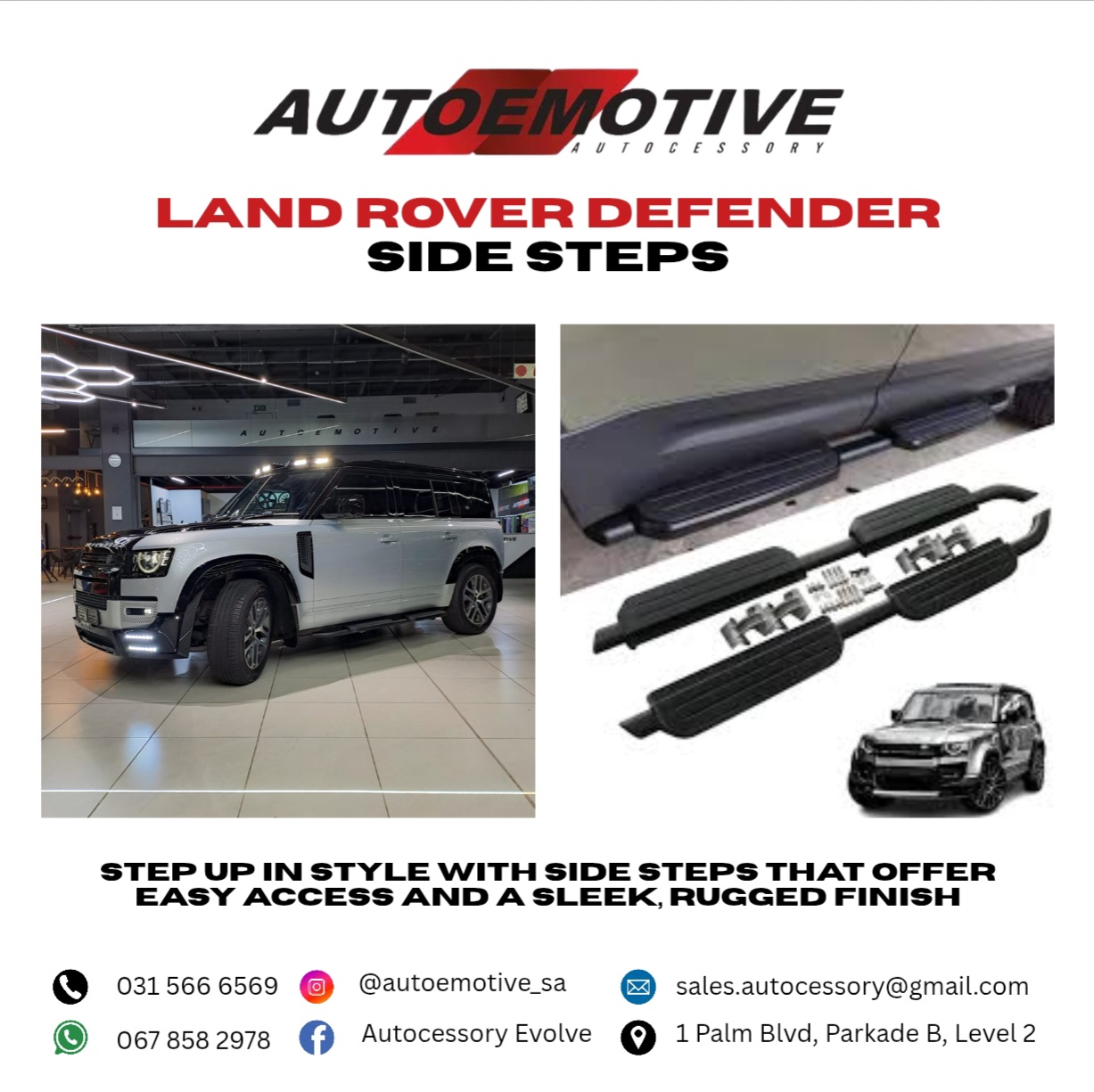 Land Rover Defender Side Steps - Private Seller