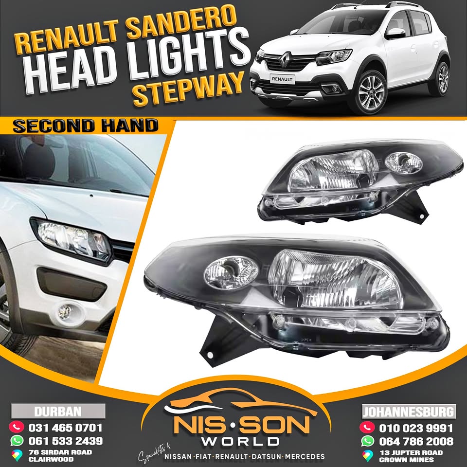 RENAULT SANDERO STEPWAY HEAD LIGHTS