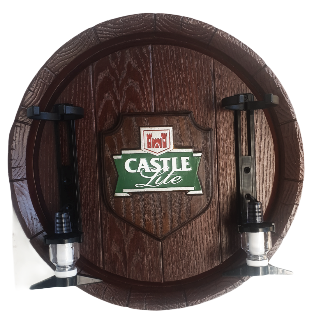 Castle Lite Liquor Dispenser Large Barrel End with 2 Optics. Brand New Products.