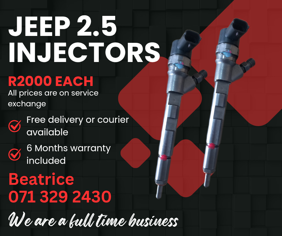 JEEP CHEROKEE 2.5 DIESEL INJECTORS FOR SALE WITH WARRANTY - Private Seller JEEP CHEROKEE 2.5 DIESEL INJECTORS FOR SALE WITH WARRANTY - Private Seller