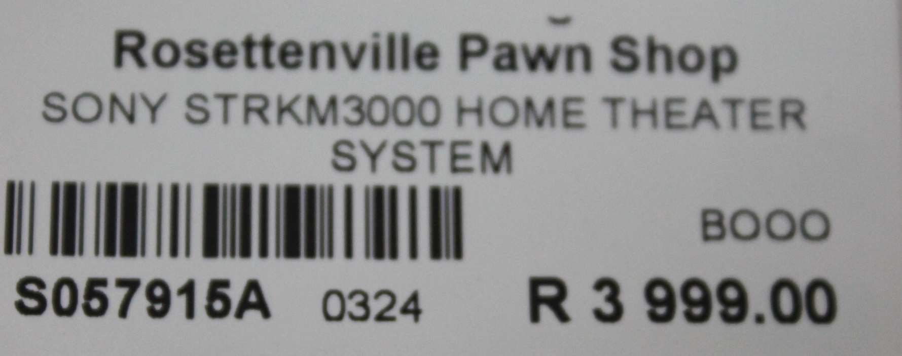 Sony home theater system S057915A