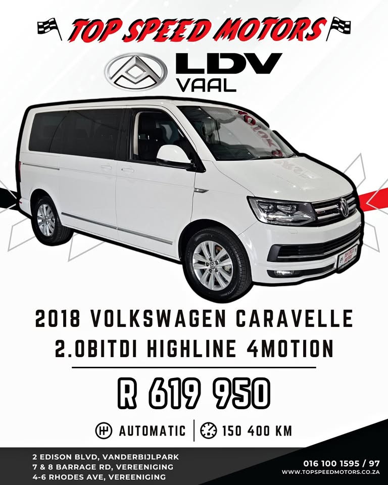 2018 VOLKSWAGEN CARAVELLE 2.0BITDI HIGHLINE 4 MOTION