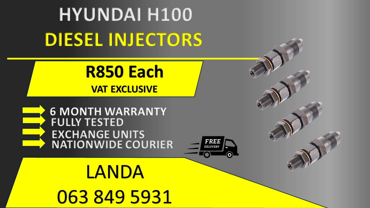 HYUNDAI H100 DIESEL INJECTORS FOR SALE OR RECON WITH 6 MONTH WARRANTY - Private Seller HYUNDAI H100 DIESEL INJECTORS FOR SALE OR RECON WITH 6 MONTH WARRANTY - Private Seller