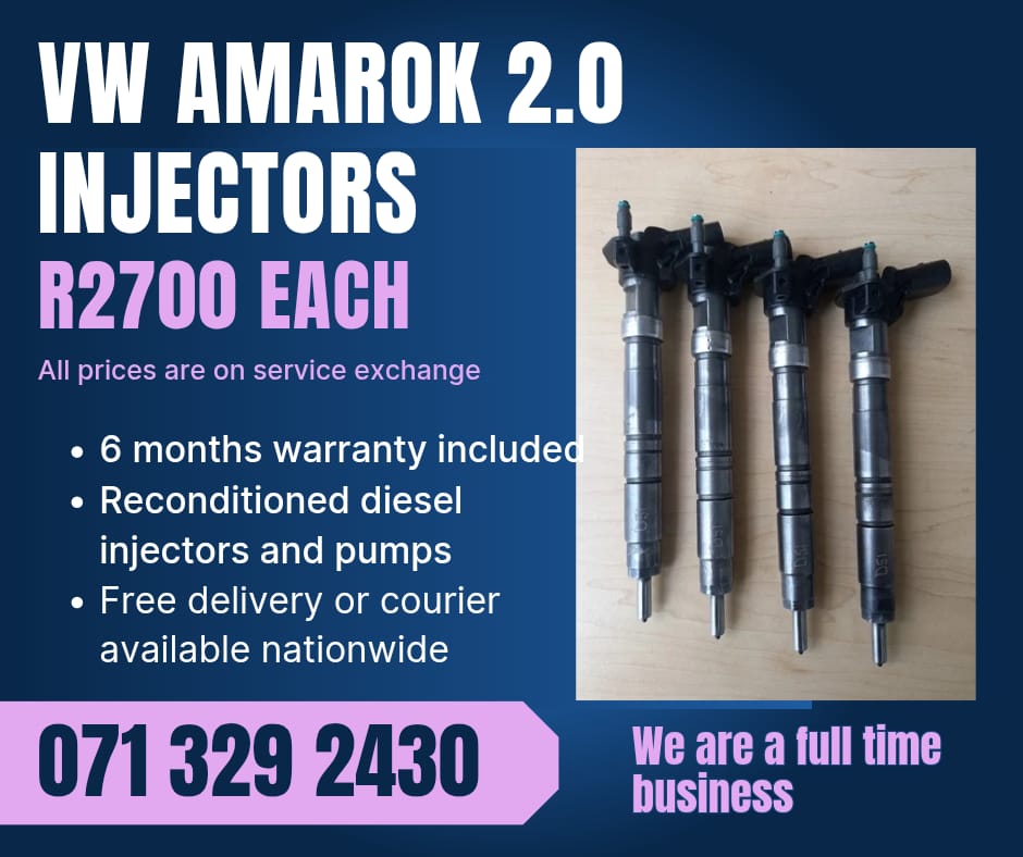 VW AMAROK 2.0 INJECTORS FOR SALE WITH WARRANTY INCLUDED - Private Seller VW AMAROK 2.0 INJECTORS FOR SALE WITH WARRANTY INCLUDED - Private Seller