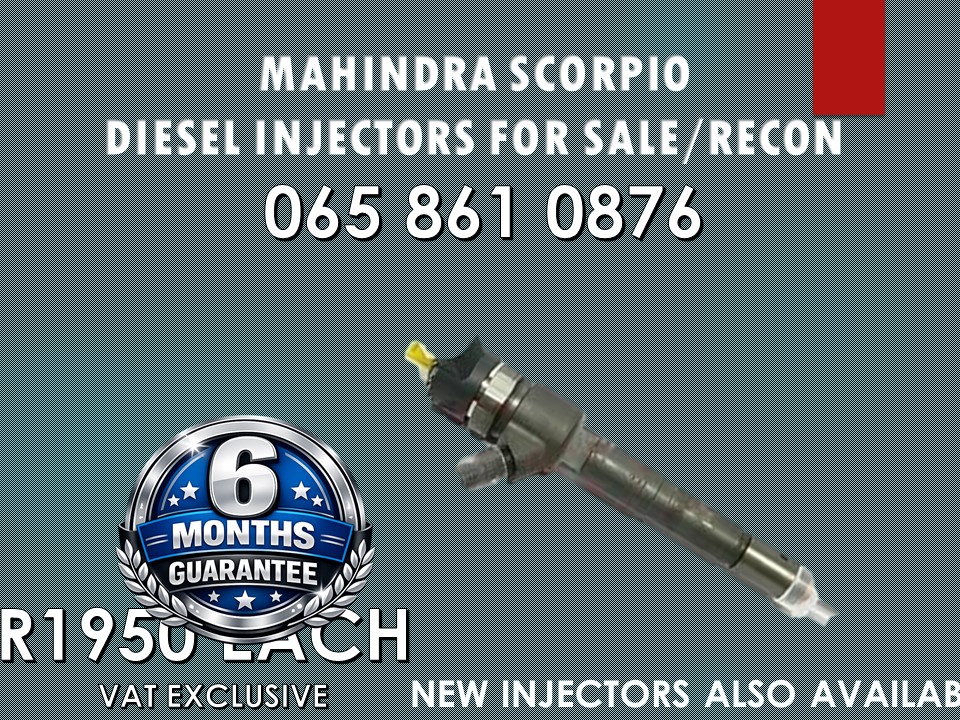 MAHINDRA SCORPIO DIESEL INJECTORS FOR SALE NATIONWIDE - Private Seller MAHINDRA SCORPIO DIESEL INJECTORS FOR SALE NATIONWIDE - Private Seller